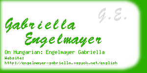 gabriella engelmayer business card